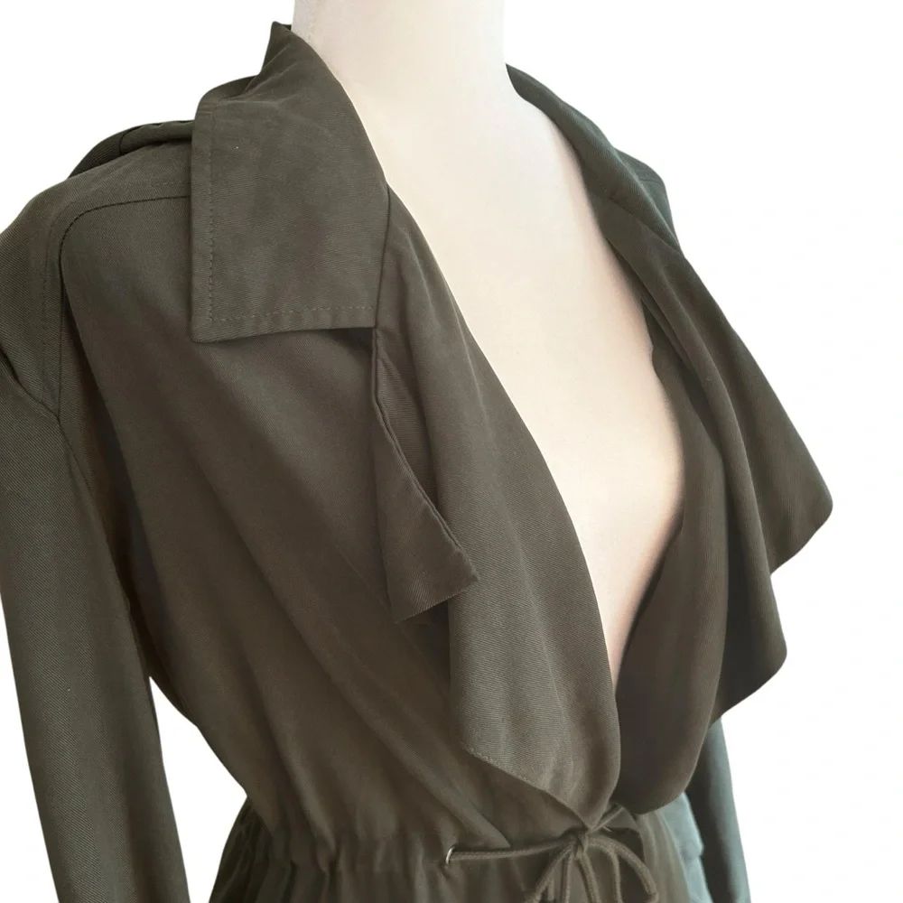 Revolve Cupcakes and Cashmere Army Jacket women’s sz medium olive green casual - Picture 11 of 15